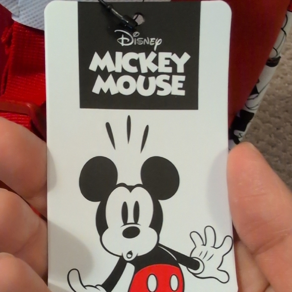 Disney Mickey Mouse Kids Backpack - Black, Red, and White NWT - Picture 3 of 10